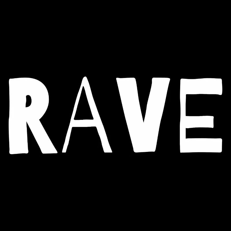 Conception typographique de musique rave