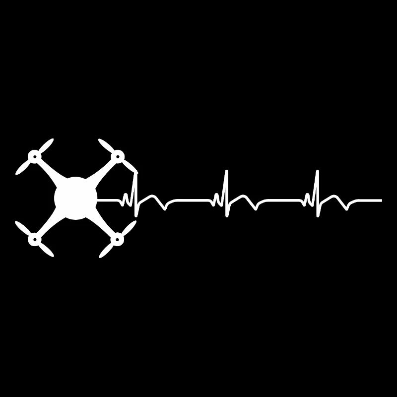 Drone Drone Pilot ECG Heartbeat