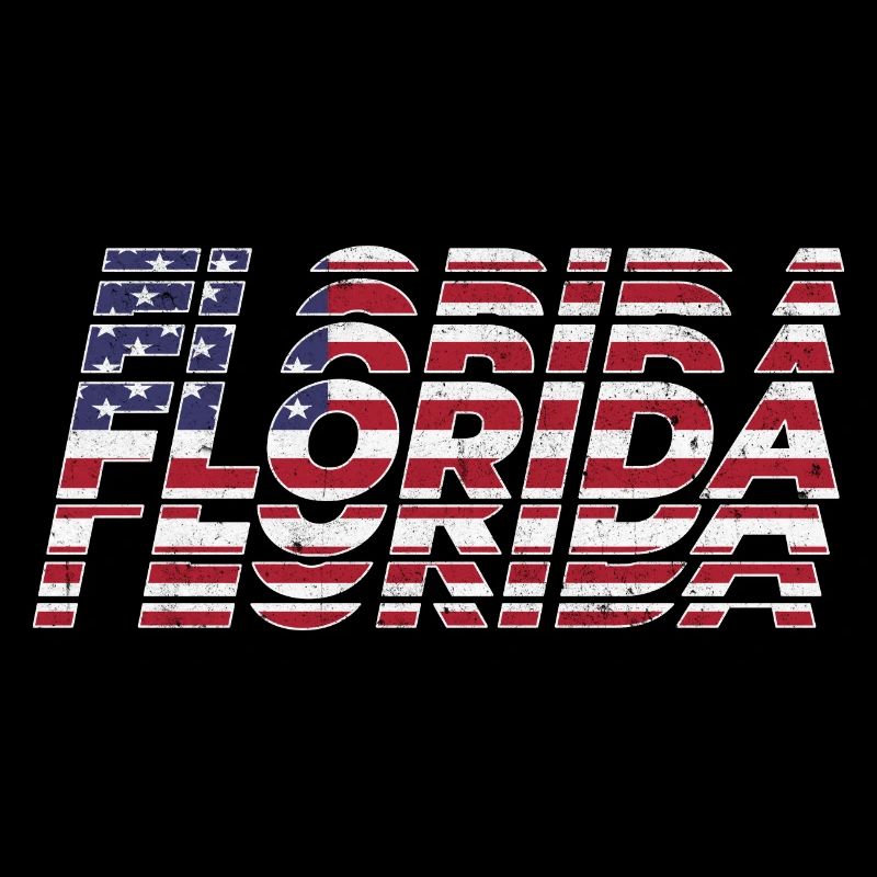 Patriotic Florida State Flags