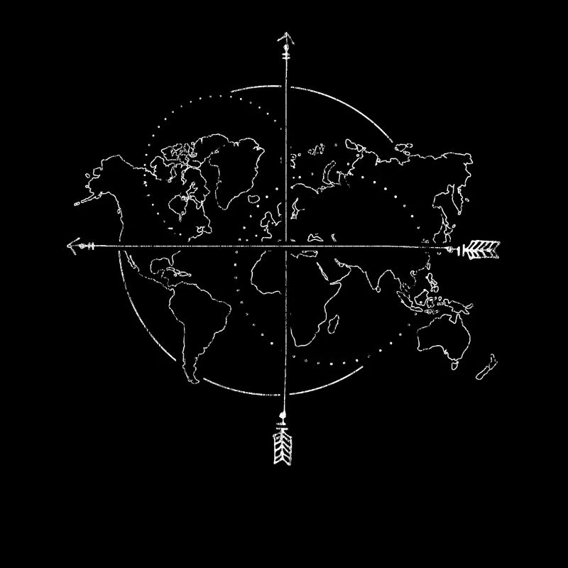 Cardinal directions Map World map Compass