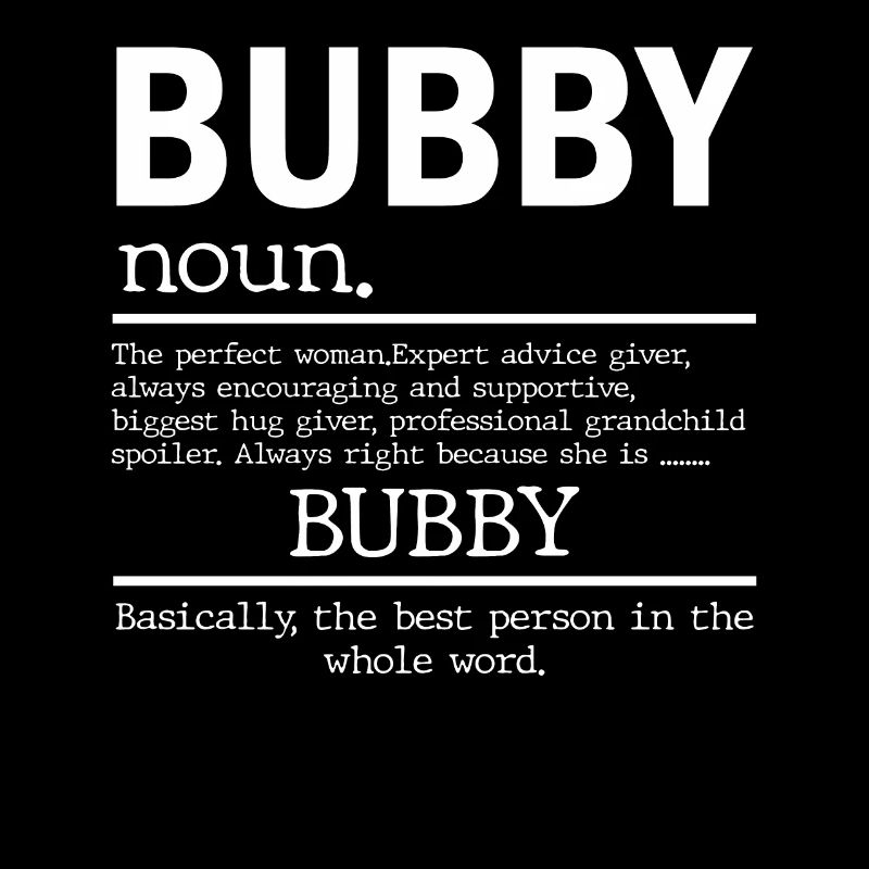 Lustige Bubby Definition Oma Muttertag