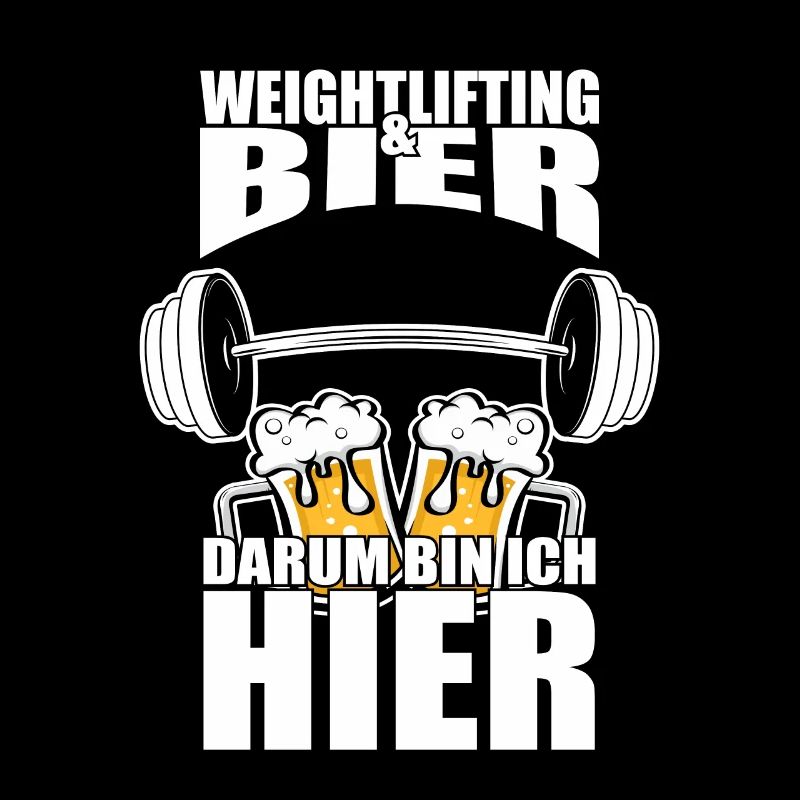 Lustiger Spruch Bier darum bin ich hier