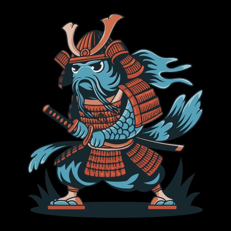 Japan Samurai Koi Carp Anime Gift