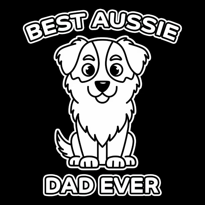Australian Shepherd Papa Lustiges Aussie Geschenk