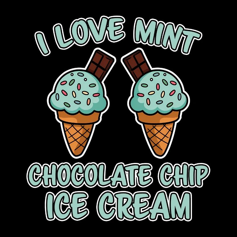 Schoko Minz Eis Spruch Lustiges Minz Eis Geschenk