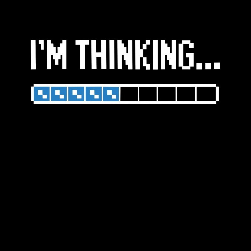 I'm thinking please wait funny nerd loading brain