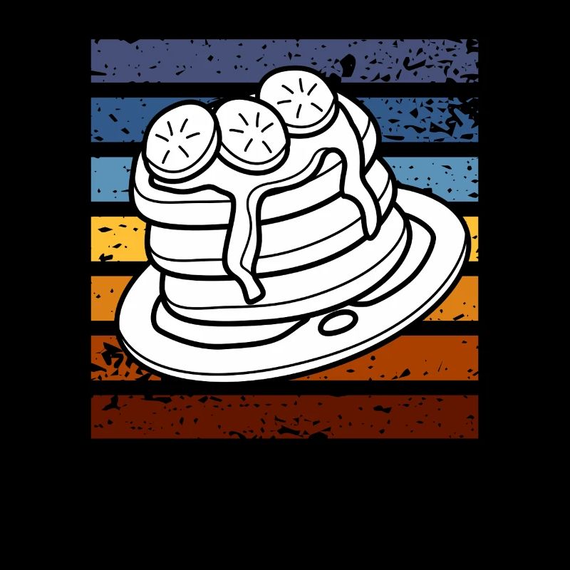 Retro Pancakes Breakfast Indulgence