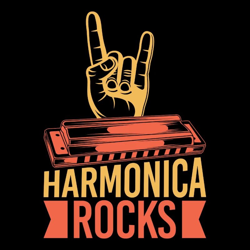 Funny Harmonica Player Rocks Harmonica