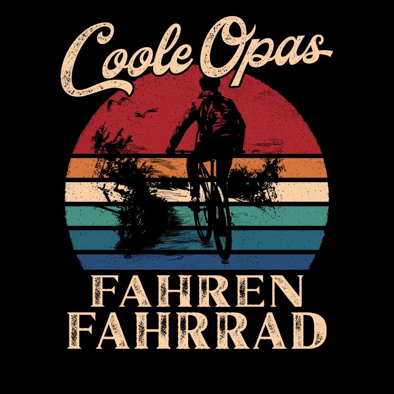 Cool Mpas Faisant Du Vélo Rétro Papy