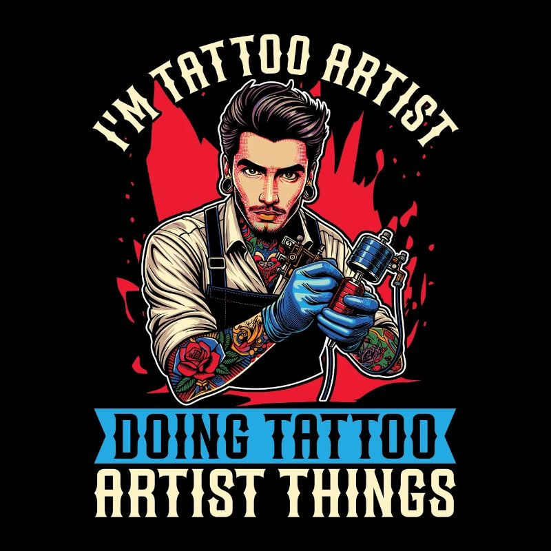 I'm Tattoo Artist Doing Tattooing Tattoo Studio