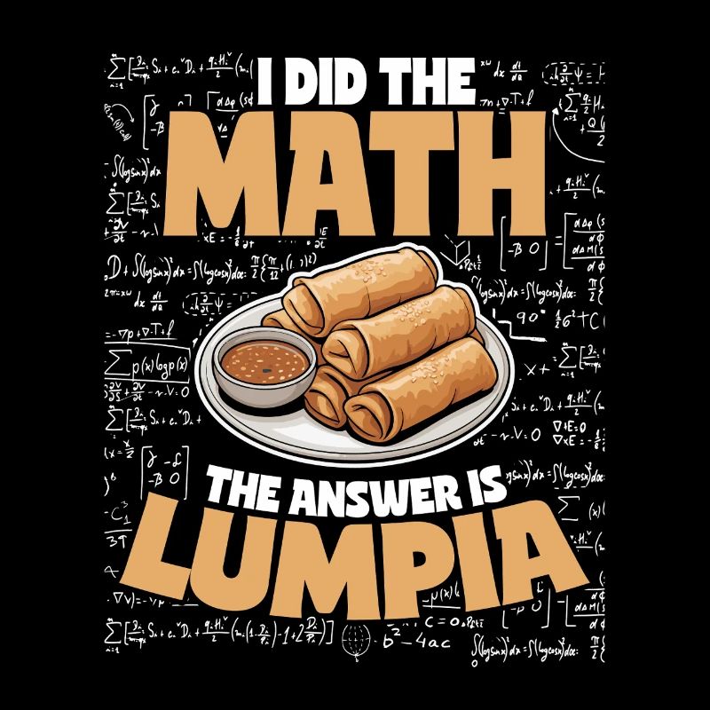 Rouleaux de printemps Lumpian Students Math