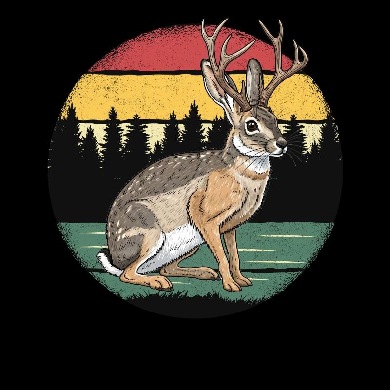 Retro Jackalope