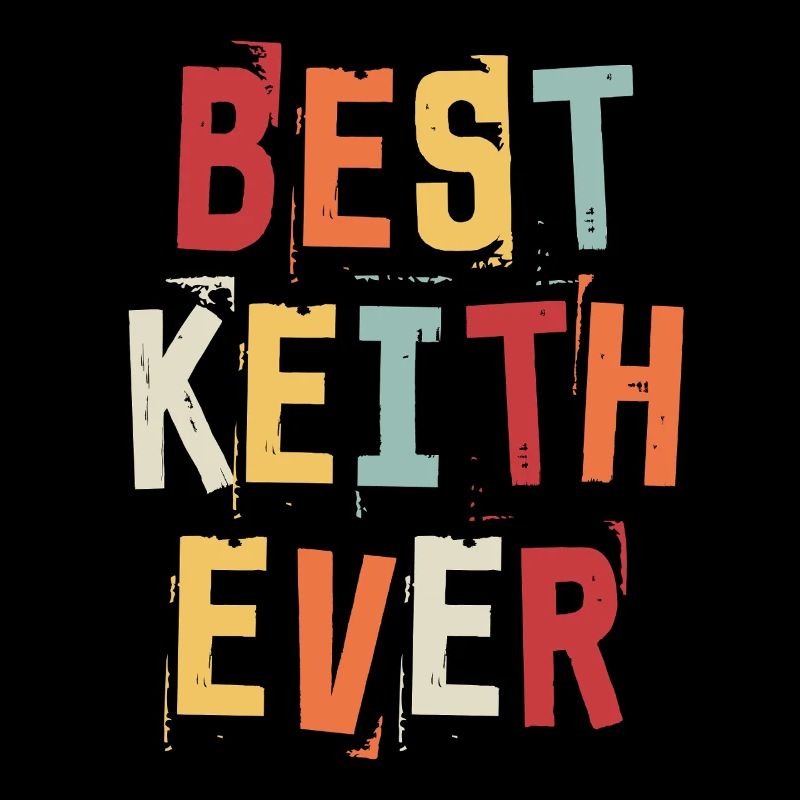 Bester Keith Ever Retro Vorname Text Spruch
