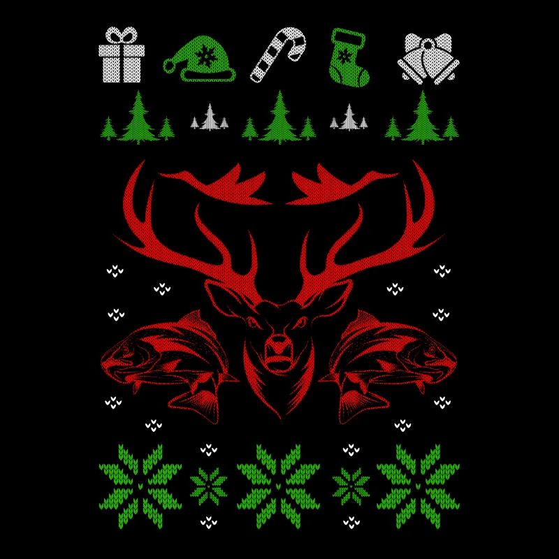 chasse Deere cavalier cadeau de Noël laid