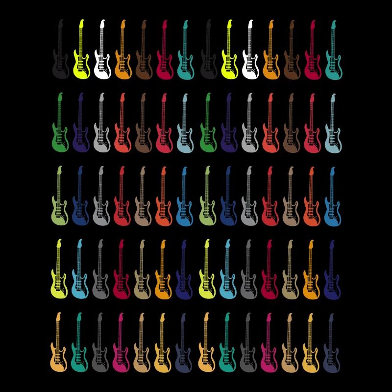 Bunte E-Gitarre Instrument Geschenk