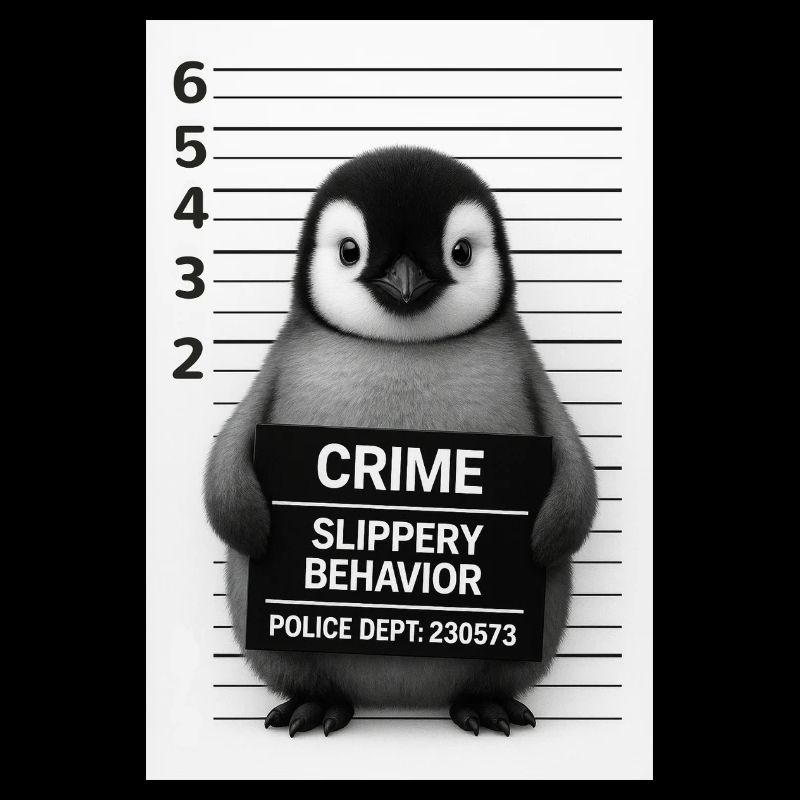 Penguin in the interrogation – Slippery on it