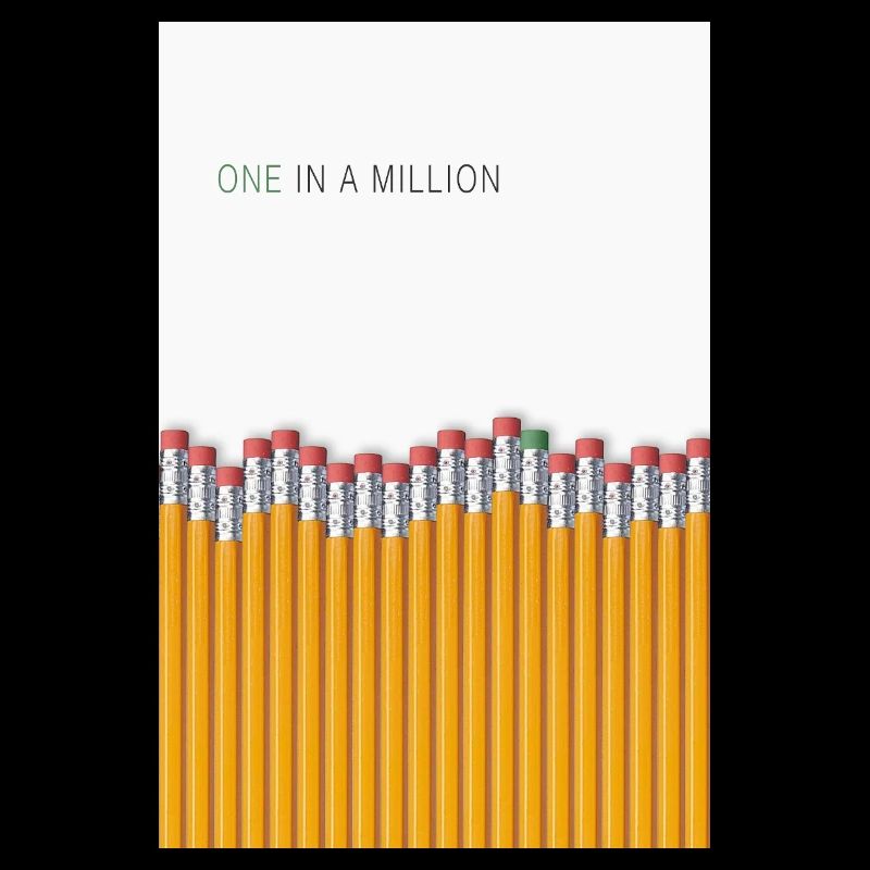 Design unique unique à déclaration unique sur un million
