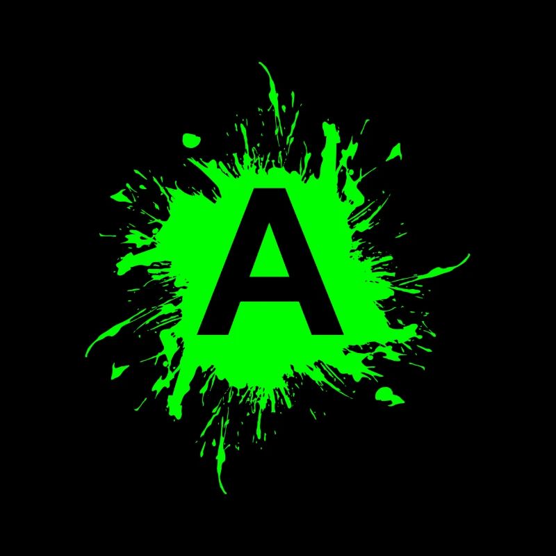 Team A Buchstabe A Anfangsbuchtabe