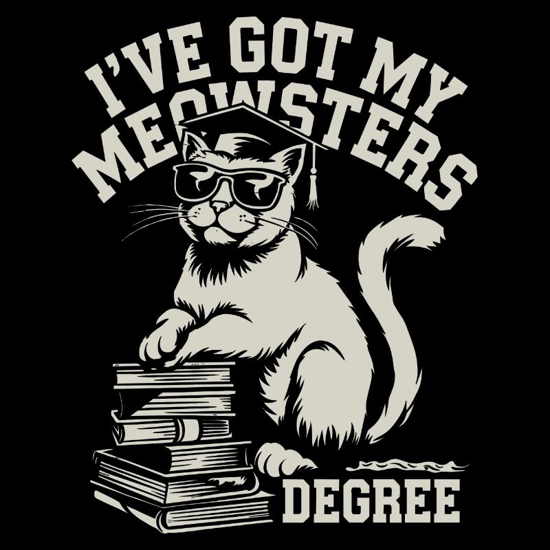 Conception de chat amusante pour les étudiants