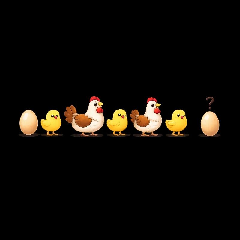 Evolution oeuf poussin poule darwin