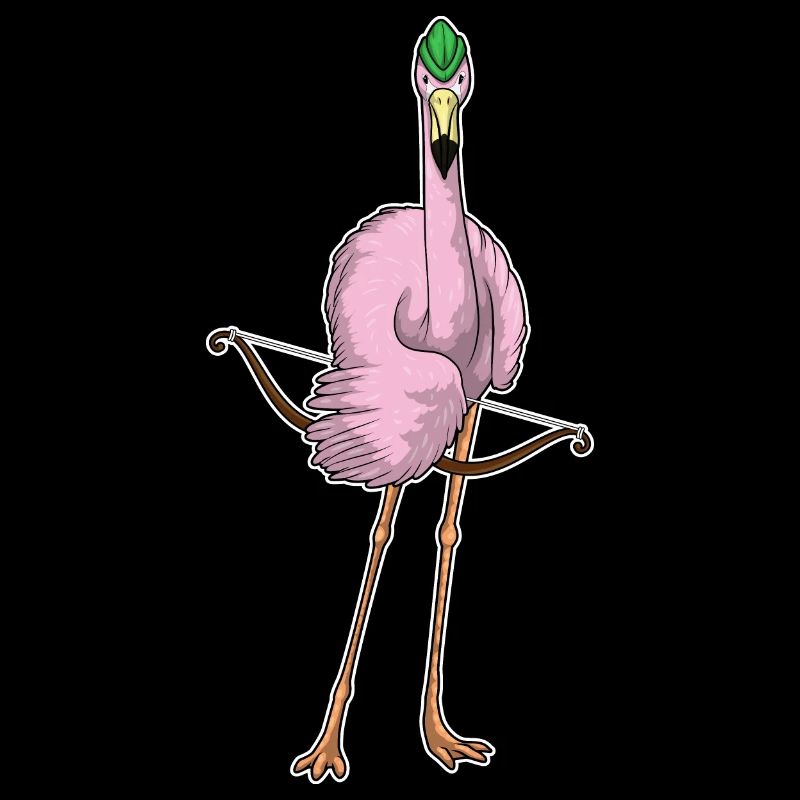 Flamingo Bogenschütze Bogen