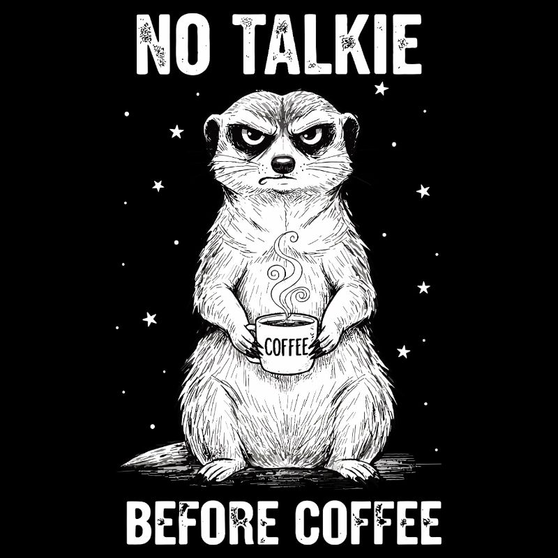 Pas de conversation devant un suricate amateur de café