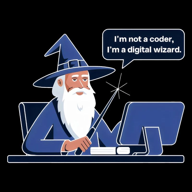 I'm Not a Coder I'm a Digital Wizard Programmierer