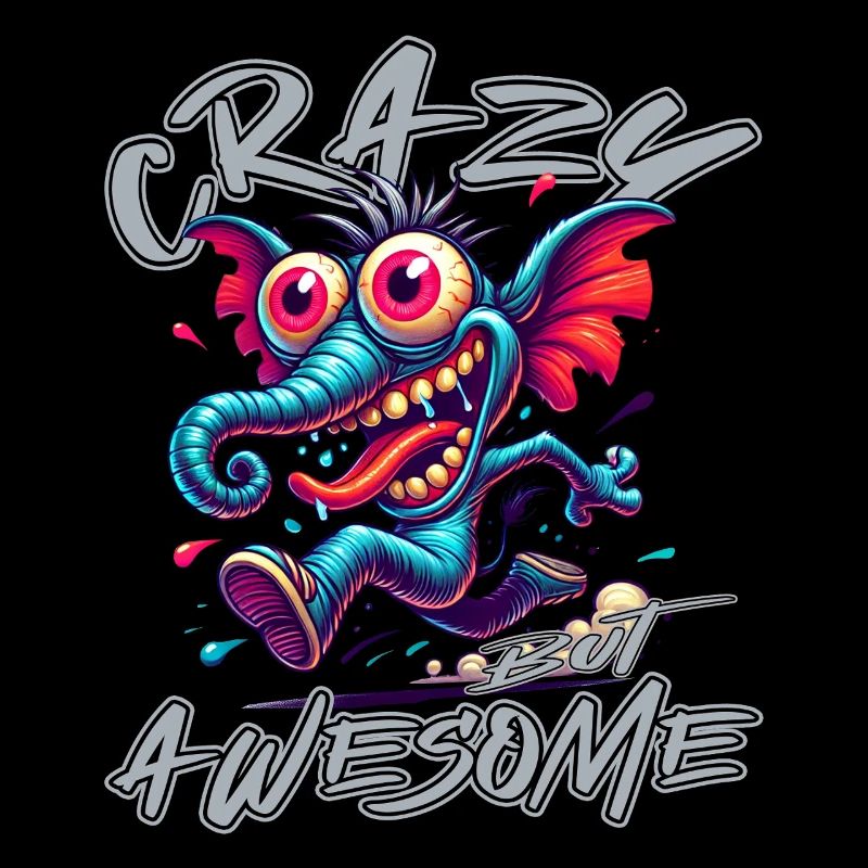 Cute but Crazy Elephant Comic Style
