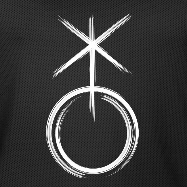 Symbol nonbinär weiss