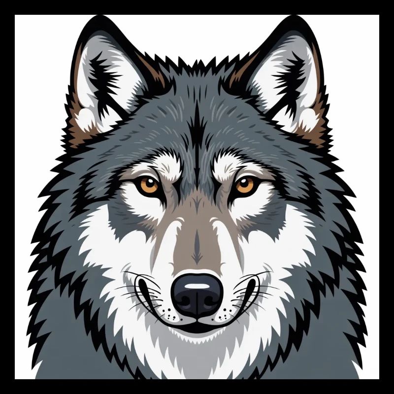 Wolf Illustrative Portrait