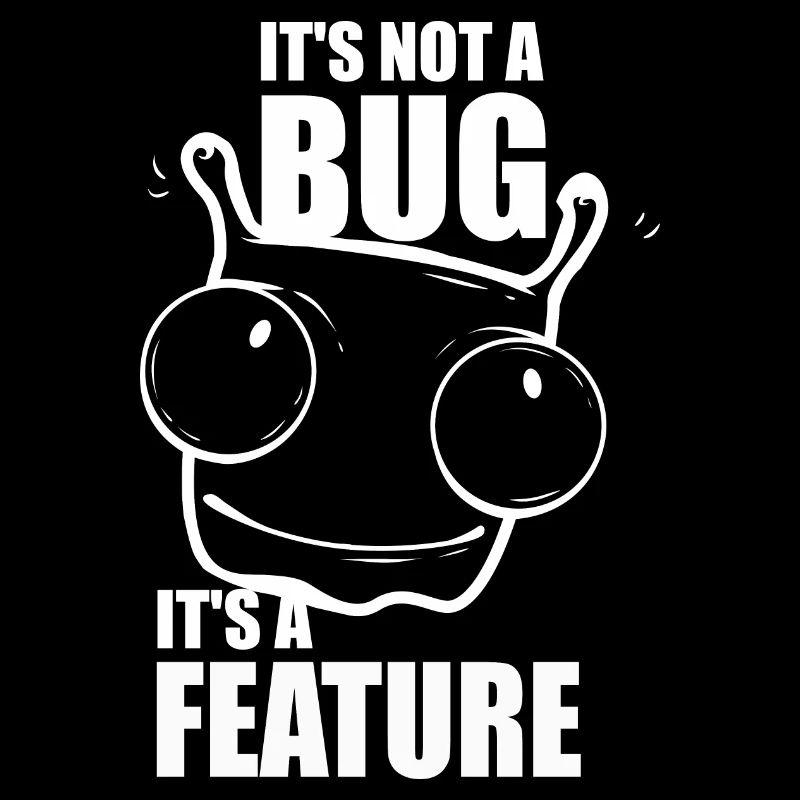 it is not a bug it is a feature - Programmeurs