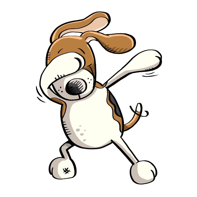 Funny Dab Dance Beagle Dog Comic Gift