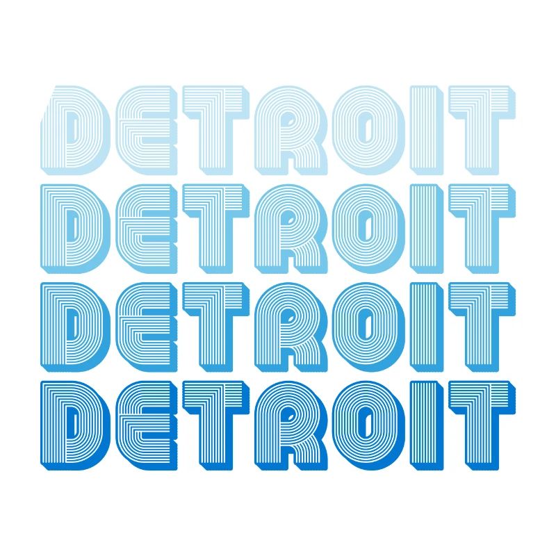 Séquence de mots en gradient de Detroit