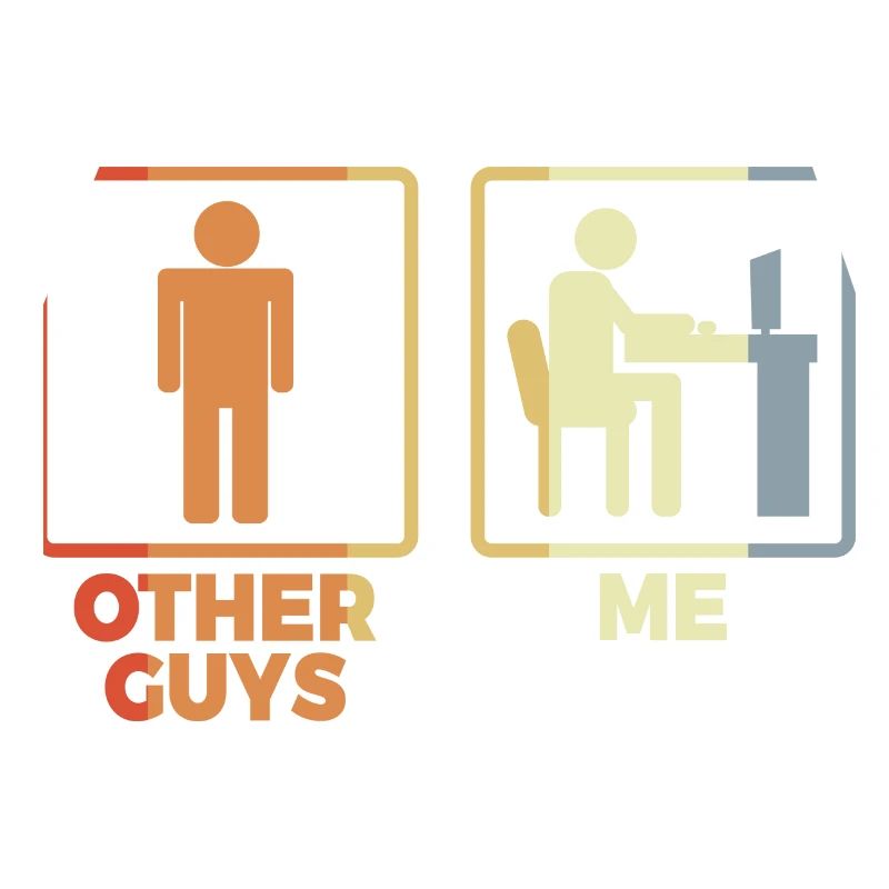Programmer stick figure