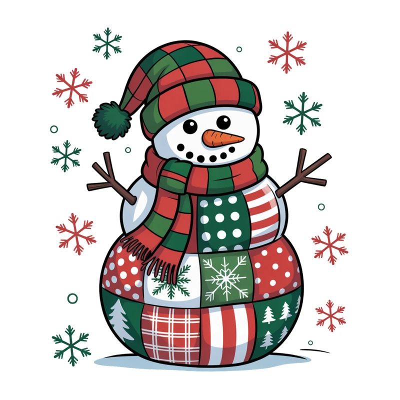Schneemann Patchwork 