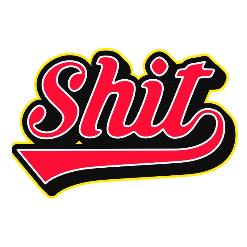 Shit Word Script Logo