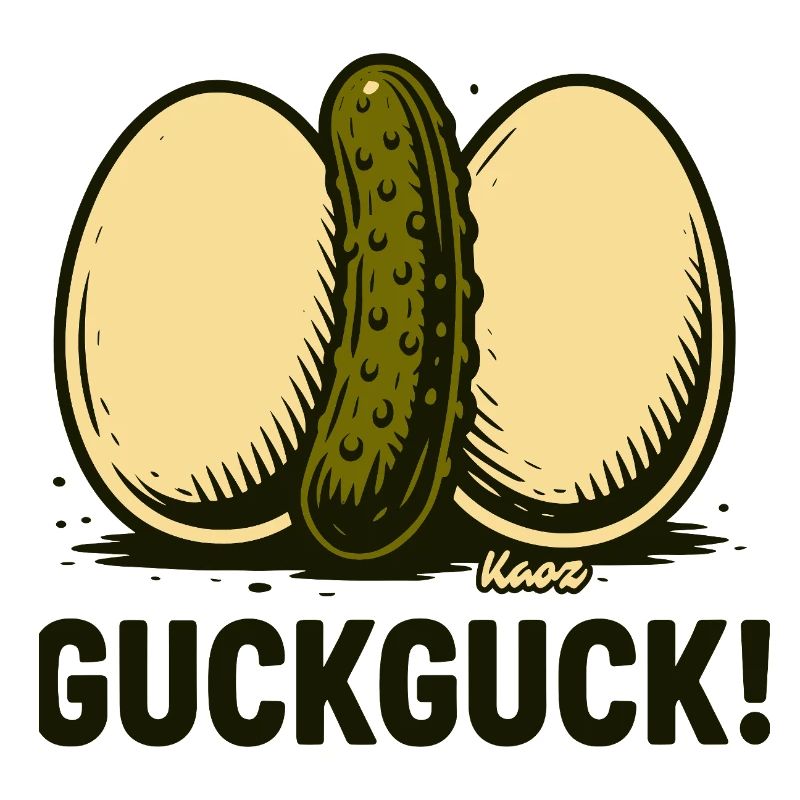 Two hard-boiled eggs with a cucumber