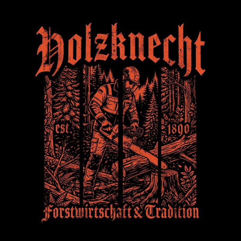 Forêt forestière bûcheron tronçonneuse