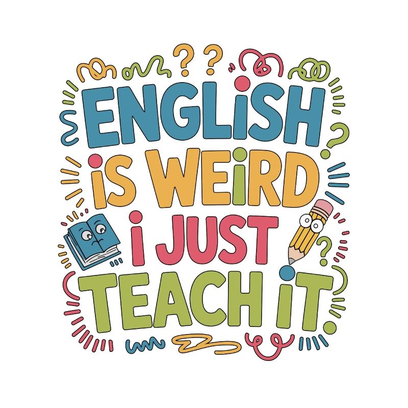 Professeur d’anglais langue seconde anglais c’est bizarre, je suis juste enseignant ESL