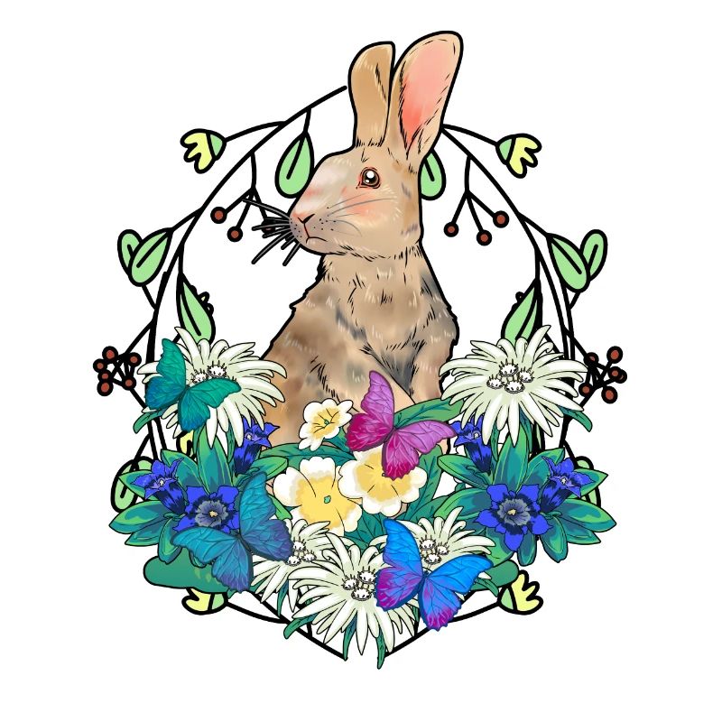 Early Spring Rabbit Easter Happy Easter Nature