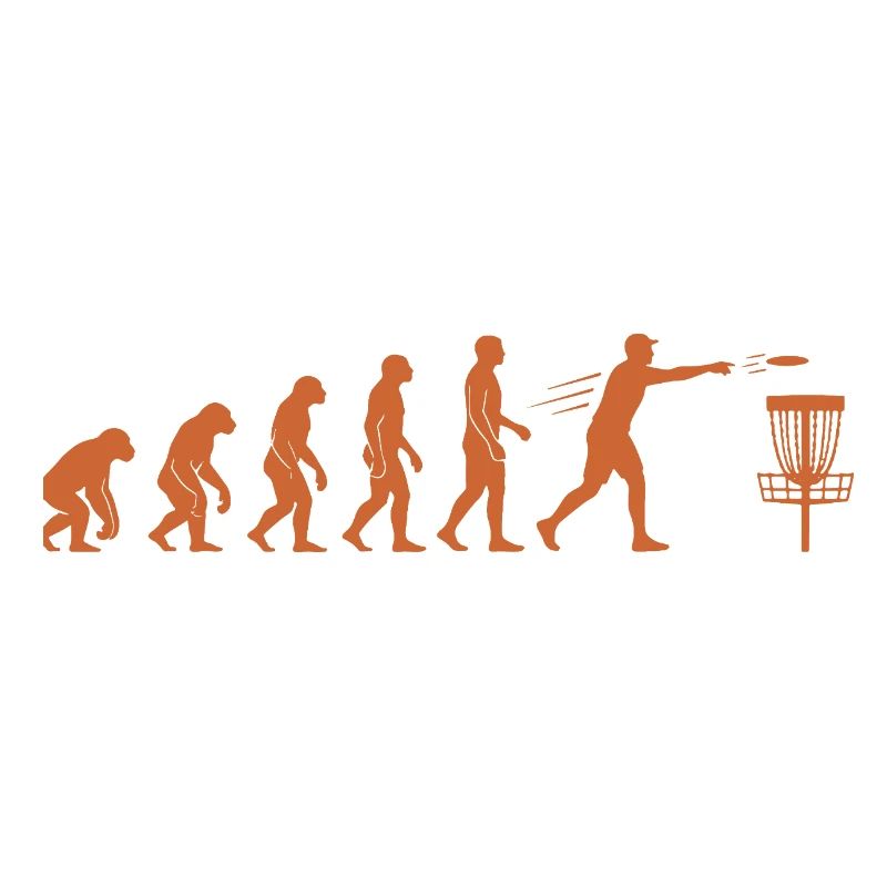 Disc Golf Evolution Drôle de Disc Golfeur Flying Disc