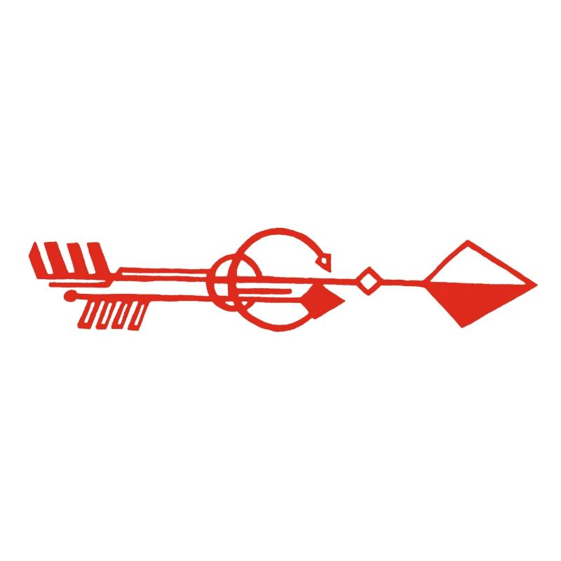 Flèche rouge étrange