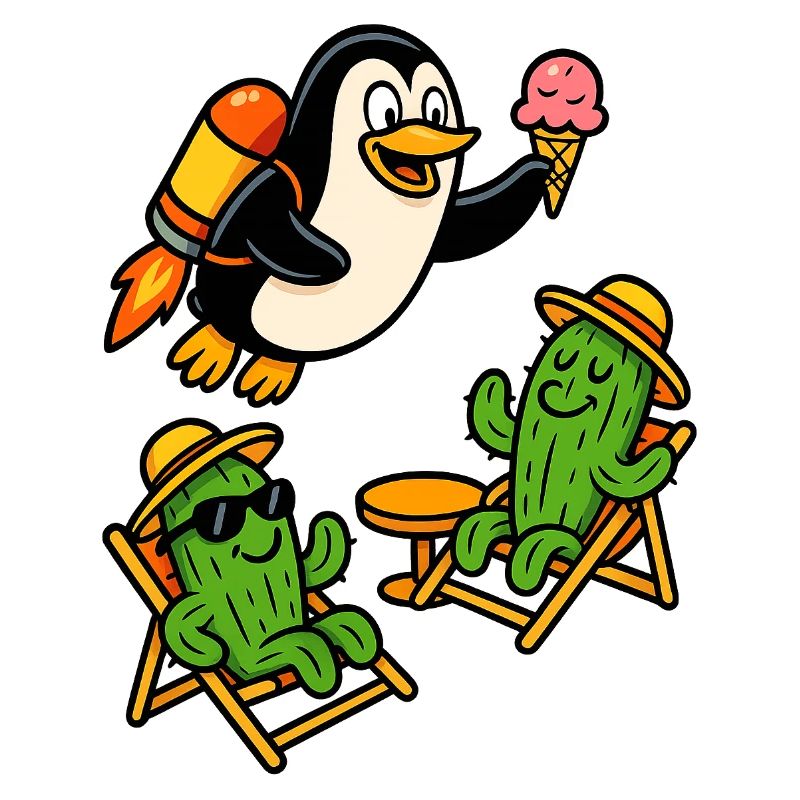 Pingouin Jetpack