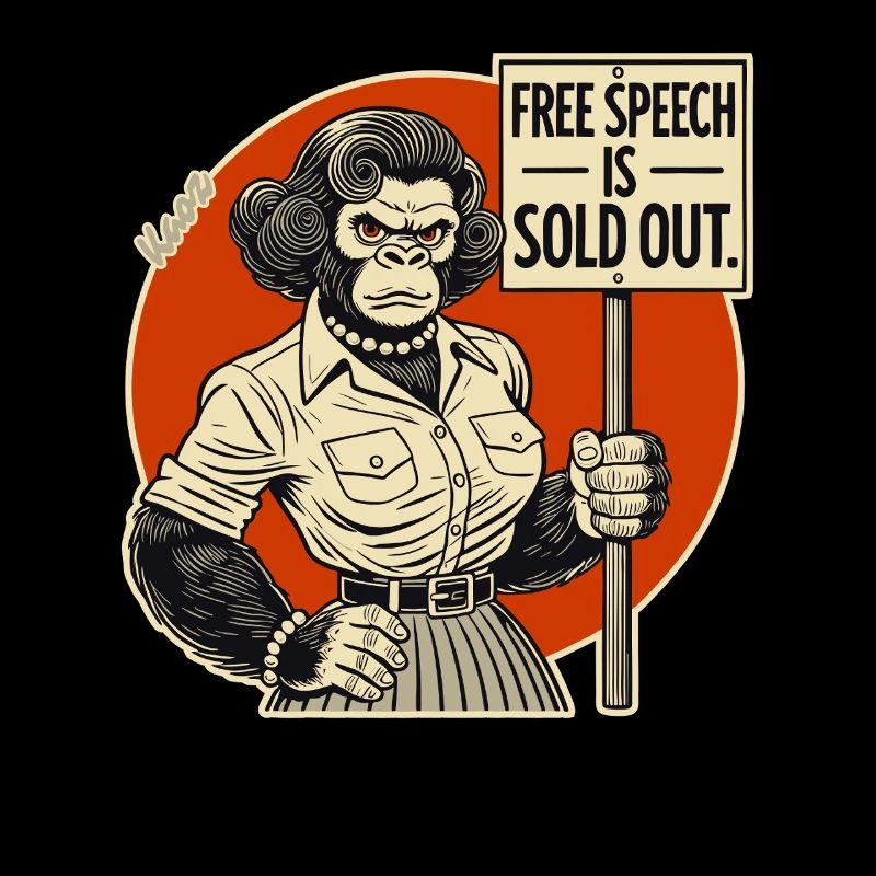 Gorilla with a shield: Freedom of expression sold out