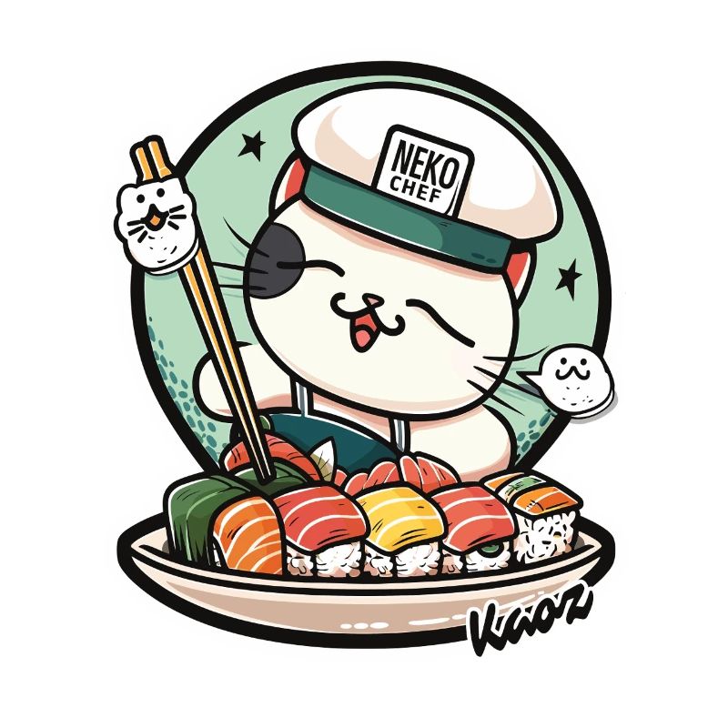 Neko Sushi Chef – Funny Cat Kitchen