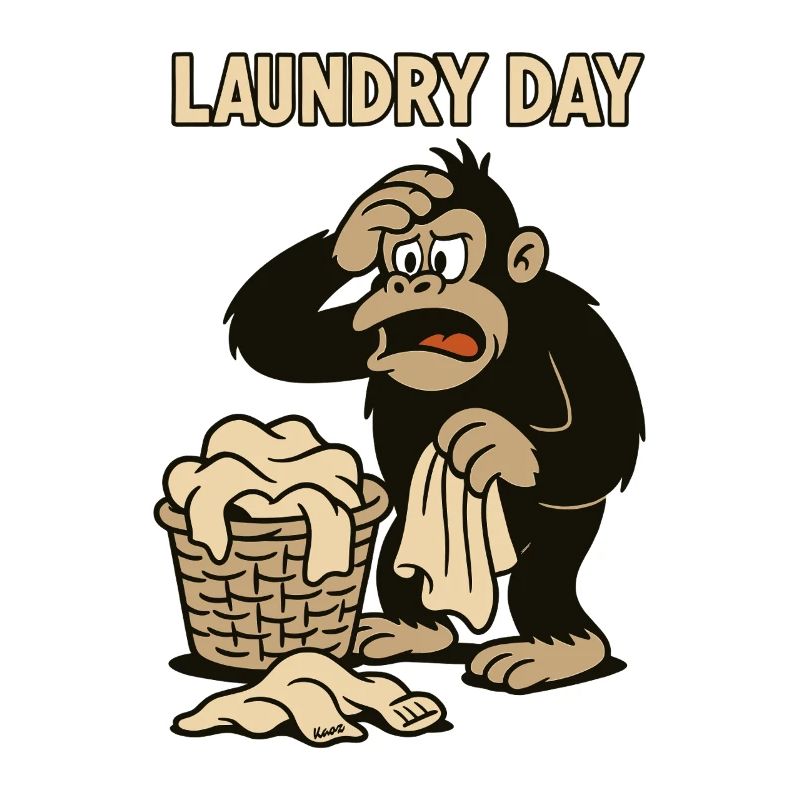 Laundry day at the overwhelmed monkey