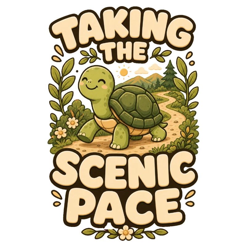 Taking The Scenic Pace Turtle