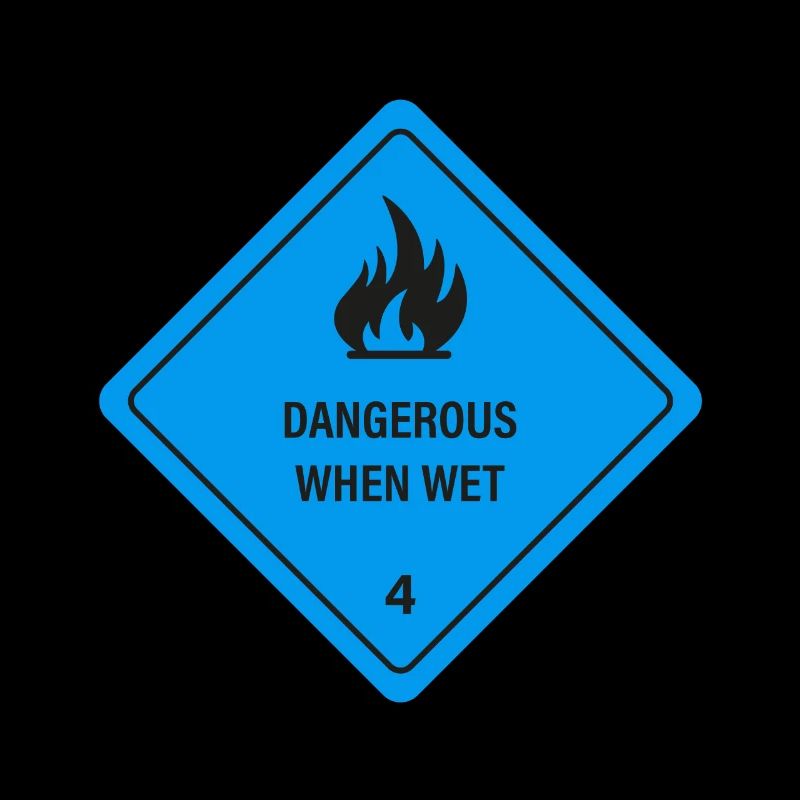 Wet and on fire!