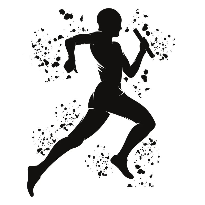 Coureur de relais, Course de relais, Course de relais, Course de relais