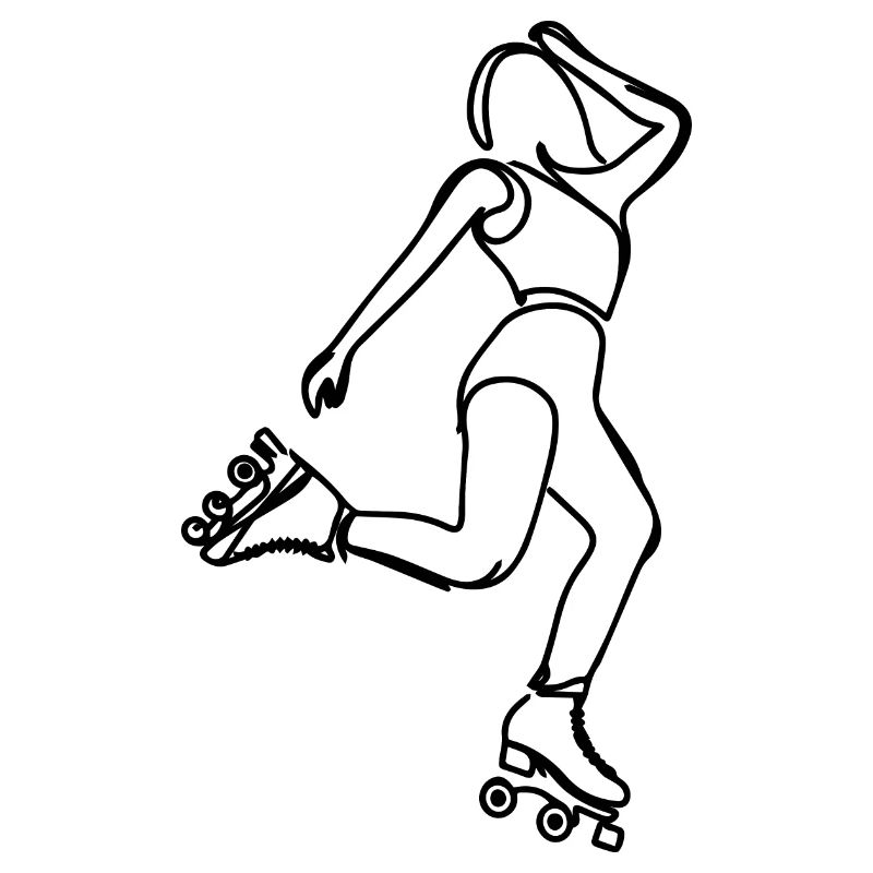 Rollschuh Mädchen